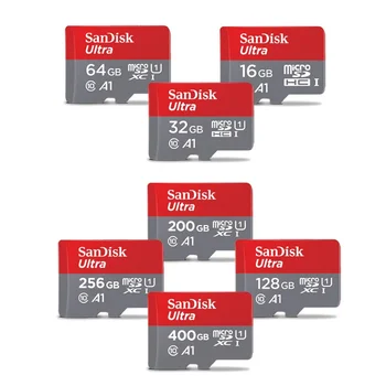 SanDisk card de memorie de 128GB, 256GB 64GB 32GB 16GB Micro sd card de memorie Class10 flash card de memorie Microsd TF / SD Card