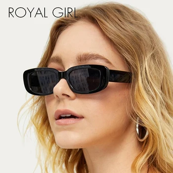 ROYAL FATA Pătrat Mic Cadru ochelari de Soare Femei Vintage Design de Brand Colorate, Ochelari de Soare Clasic Accesoriu de Moda UV400 Ss307 36671