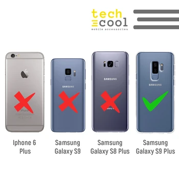 FunnyTech®Silicon de Caz pentru Samsung Galaxy S9 Plus am Minecraft de fundal