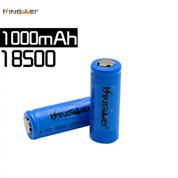 Kingwei 3.2 v IFR 18500 LiFePO4 baterie 1000mah baterie reîncărcabilă de celule Solare, Lumina Led-uri si difuzor