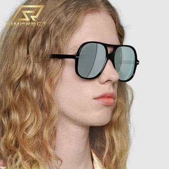 SIMPRECT Supradimensionat ochelari de Soare Femei 2021 Moda Mare Cadru Pătrat Ochelari de Soare de Brand Designer de Epocă Nuante Pentru Femei Oculos 37182