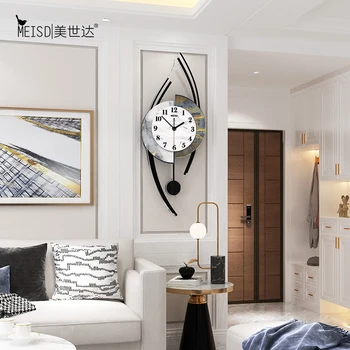 Mare Creator Tăcut Cuarț Acrilice Decorative Ceas De Perete Cu Design Modern Living Home Decor De Perete Ceas De Perete Autocolante