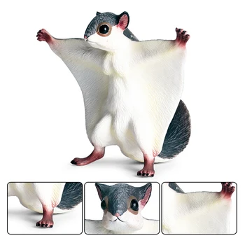 Simulare de Animale Sălbatice din PVC Fly Squirrel Modele de Cifrele de Acțiune de Colectare în Miniatură Cunoaștere Jucării Educative pentru copii de Cadou