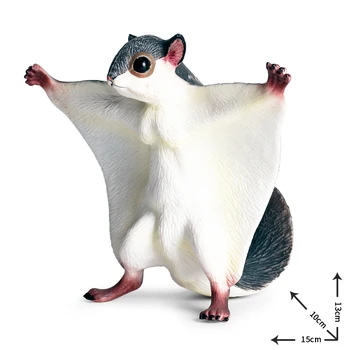 Simulare de Animale Sălbatice din PVC Fly Squirrel Modele de Cifrele de Acțiune de Colectare în Miniatură Cunoaștere Jucării Educative pentru copii de Cadou