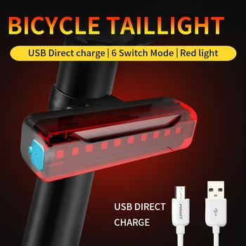 BOFAMES Biciclete Stopuri Evidenția USB Reîncărcabilă Impermeabil LED MTB Biciclete Rutiere de Avertizare de Securitate din Spate Lumina de Accesorii pentru Biciclete