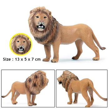 Top de Vânzare Original Animale Sălbatice Regele leu pădure Model de Acțiune Figura Figurine Miniaturale de Colectare de Jucării Pentru Copii 3817