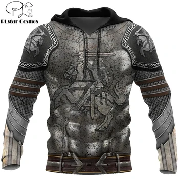3D Imprimate Chainmail Armură de Cavaler Bărbați Hoodie Cavalerii Templieri Moda Harajuku Jacheta pulover Unisex Cosplay hanorace QS-007