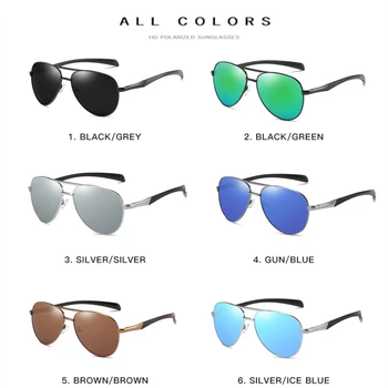 MSETOUTM Polarizate 2020 Bărbați ochelari de Soare UV400 Pilot ochelari de Soare Metal Driver Retro Clasic de Brand Designer de Epocă 8075