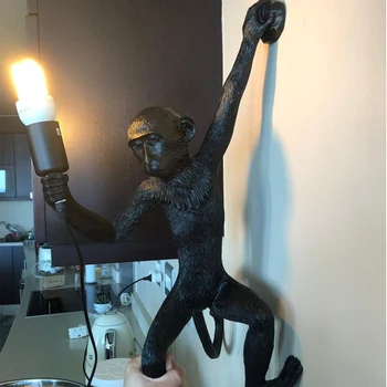 Rășină Maimuță Pandantiv Agățat Lămpi de Perete Camera de zi Lumina de Acasă Pendante luciu E27 Bec kroonluchter Luminaria Luces Decoracion 38543