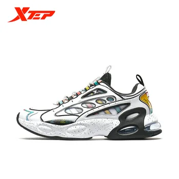 Xtep Sport Pantofi Casual Tineret Dantela-Up Low-Top Adidași de Moda pentru Bărbați Absorbție de Șoc Pantofi de Funcționare 880319320112