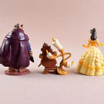6pcs Disney Acțiune Figura frumoasa si ia desene animate Model Anime Mini Decor Colecție de Figurine Jucarii si Cadouri pentru copii
