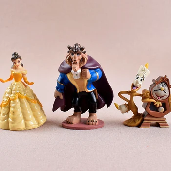 6pcs Disney Acțiune Figura frumoasa si ia desene animate Model Anime Mini Decor Colecție de Figurine Jucarii si Cadouri pentru copii