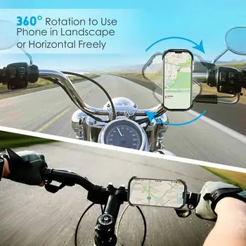 360° Roti Biciclete Phone Holder Anti-alunecare cu Bicicleta Suport de Telefon Mobil Mount Ghidon pentru iphone Huawei Samsung GPS Soclului