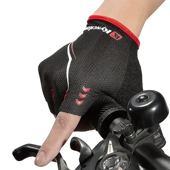 Bărbați Femei Biciclete Biciclete De Sport În Aer Liber Respirabil Mănuși Deget Și Jumătate Pad Burete Manusi Unisex Echitatie De Conducere În Aer Liber Exercițiu 38907