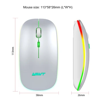 G852 Portabil Bluetooth 5.1 2.4 G Reîncărcabilă Wireless Gaming Mouse-ul pentru Laptop-uri