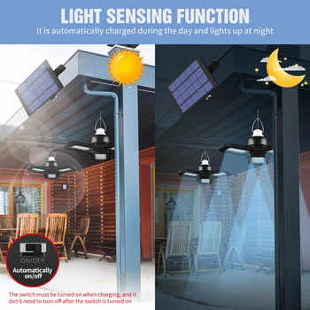Solar LED 60W 80W Lampa de Control Senzor de Garaj Bec Lampa LED Exterior Impermeabil Energie Solară Lumină LED Coridor Lămpi de Perete
