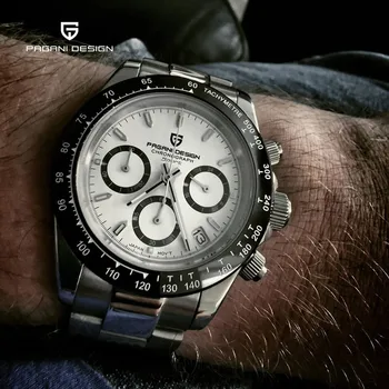 PAGANI DESIGN Bărbați Ceasuri Cuarț Moda 100M Impermeabil Mens de Ceasuri de Top de Brand de ceasuri de Lux Barbati Chronograph VK63 Reloj Hombre 39475