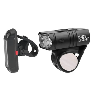 2 buc T6 LED-uri de Biciclete din Față Faruri Impermeabil Biciclete Lumina USB Reîncărcabilă Lanterna de Siguranță Lampa de Avertizare Accesorii Ciclism