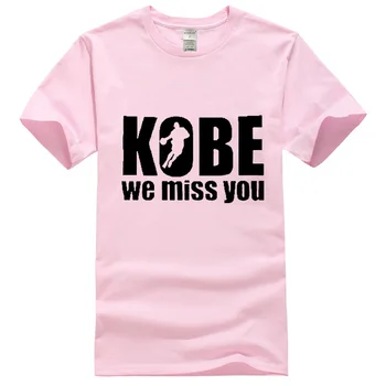 Bumbac Kobe Bryant Memorial Personalitate Tipărite KOBE Ne e Dor de Tine T Cămașă Bărbați Femei Elegante de Vara cu Maneci Scurte Fitness Tee 3975