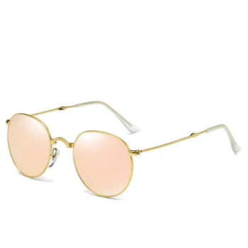 SWOKENCE Pliere Polarizat ochelari de Soare Barbati Femei de Moda Colorat Oglinda Pliabil Portabil Cadru Metalic de protectie solara Ochelari SA13 39962