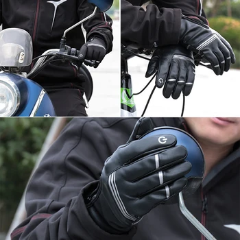 Iarna Bike Cald Touch Ecran Mănuși de Deget Plin Vânt și rezistent la apa de Sport în aer liber, Biciclete de Echitatie de Schi Mănuși de Motociclete