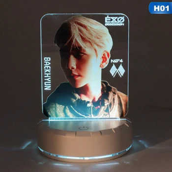 EXO Lampă de Masă Lumină Stick Lumina de Noapte LED Lampă de Noptieră Lightstick Luminos Set de Papetărie