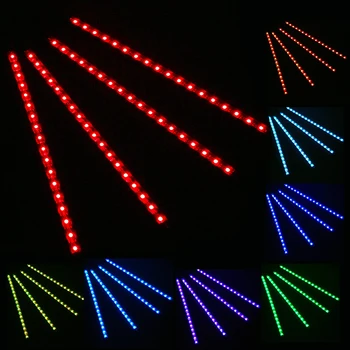POSSBAY RGB Colorate Lumina de Neon Auto cu LED Strip Lumini de Muzică fără Fir de Control de la Distanță Atmosferă Interior Lampa Auto Decor