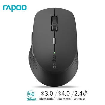Noi Rapoo M300 Multi-Mode Silent Mouse Wireless cu Bluetooth 3.0/4.0 RF de 2.4 GHz pentru 3 Dispozitive de Conectare Laptop, Smart-Phone