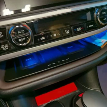 10w car încărcător wireless QI pentru Toyota Highlander 2016 2017 2018 2019 încărcător de telefon mobil de încărcare palte accesorii