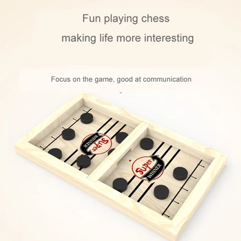 Lemn Sling Puck Slingpuck Masă Tabla de Joc Amuzant Bara de Șah Părinte-copil Interactive Jucarii Copii Portabile de Jocuri de Masă de Familie 4037