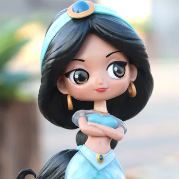 Bandai Q Posket Lampa Lui Aladdin Jasmine Printesa Papusa Anime Marionete Garaj Kit De Model Ornamente Jucării Periferie Cele Mai Bune Vânzătorii Nou