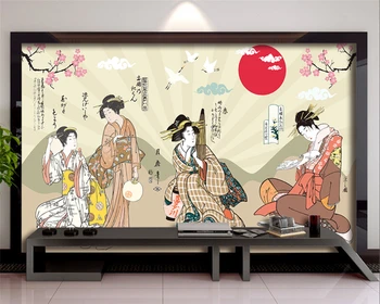 Beibehang Tapet Personalizat Fotografie pictura murala de perete tapet de Epocă Restaurant Sushi Japonez Murală papel de parede tapet 3d