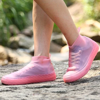 Rezistent la apa Galoși Pantof Acoperi pentru Cizme de Ploaie Protector de Silicon Refolosibile Lavabile Anti-Alunecare Pantofi Caz Unisex Bărbat Femeie Pantofi