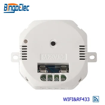 Bingoelec WIFI Wireless Receptor Comutator RF 433,92 MHZ Siguranță Detașabil Releu de Semnal Receptor de la Distanță de Control De Telefon AC 100 V-240