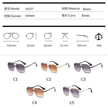 2020 Oameni Noi gradient de ochelari de Soare Moda Clasic coolunisex Ochelari de Soare Brand Design bărbați Vintage ochelari de soare pentru Femei ochelari de soare 40813