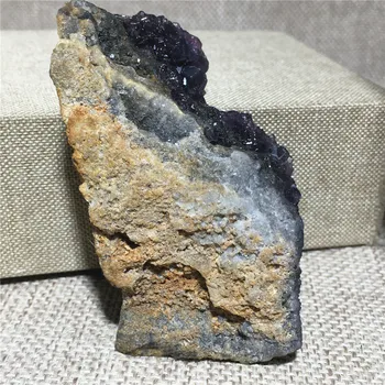 Naturale fluorit geode cristal de cuarț specimen mobilier Acasă decorare piatră de vindecare Reiki prime de piatră prețioasă 40875