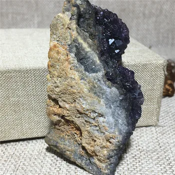 Naturale fluorit geode cristal de cuarț specimen mobilier Acasă decorare piatră de vindecare Reiki prime de piatră prețioasă