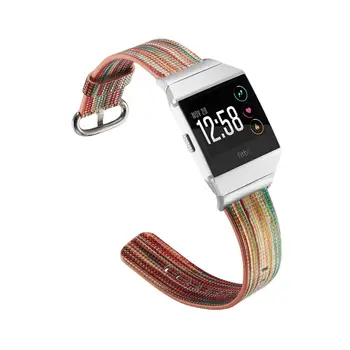 Noi Fitbit ionic curea Apple watch universal din Piele Bratara bratara curcubeu 2345 Iwatch Fitbit ionic din piele pictat curea