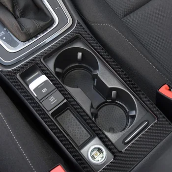 Fibra de Carbon, Masina de Apă Interior suport pahare din cotiera cutie cadru 3D autocolant Pentru Volkswagen VW Golf 7 GTI-MK7-2019