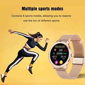 LIGE Noul Ceas Inteligent de Femei de Moda, Sport, Fitness, Ceasuri Inteligente Monitor de Ritm Cardiac Smartwatch Femeile Acceptă mai Multe Limbi