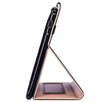 Carte Clapa Caz Acoperire pentru Lenovo Tab M10 TB-X605F TB-X605L TB-X505F Tablet 10.1 inch, cu Suport cu Curea de Mână Sloturi pentru Carduri