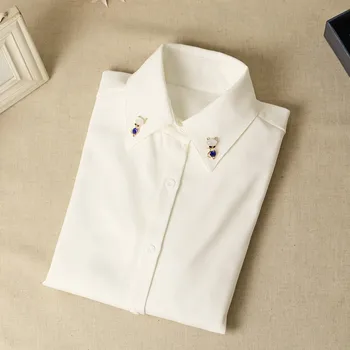 Subțire De Catifea De Iarnă Pentru Femei Cămăși Noi Maneca Lunga Diamond Print Bluze Camasi Topuri De Femei Blusas Bluza Feminina