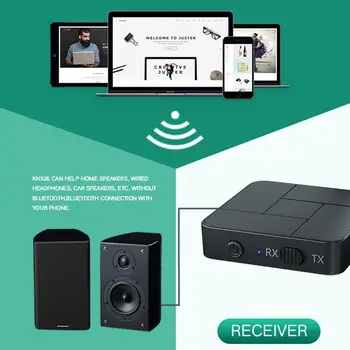 Bluetooth 2-în-1 Adaptor Audio Wireless Bluetooth 5.0 Transmițător și Receptor cu AUX/RCA pentru TV Auto Sistemul Stereo de Acasă