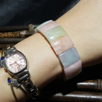 Lii Ji Morganite Beryl Brățară de Piatră prețioasă Naturale Aprox 13x18mm Brățară Moda Putere de Vindecare Bijuterii Pentru Femei Fete Cadou