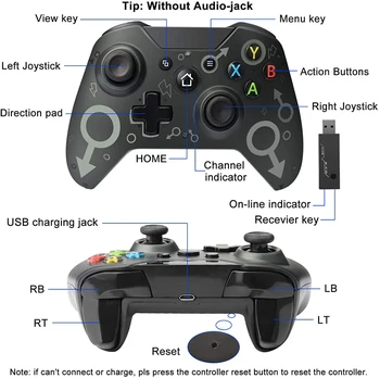 Fierbinte Gamepad Wireless Pentru Xbox One/One S Controler Controle Pentru Xbox One X Consola Joystick Pentru P3 Consola Pentru PC Windows 7 4165