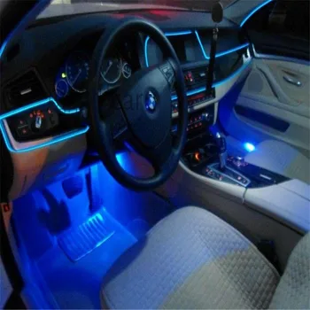 JingXiangFeng Car styling produse el EL Sârmă Rece Lumina de Neon pentru vw polo, golf 4, 5 beetle passat b5 touran jetta tiguan touareg