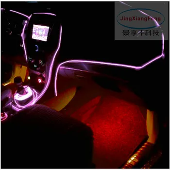 JingXiangFeng Car styling produse el EL Sârmă Rece Lumina de Neon pentru vw polo, golf 4, 5 beetle passat b5 touran jetta tiguan touareg