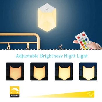 2 buc LED-uri Plug Lumină Mini RGB Senzor de Lumină de Control Veioza UE NE Plug Estompat Lampă pentru Copii, Iluminat Camera de zi
