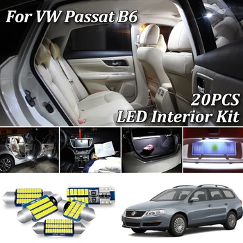 20buc Canbus LED Alb Lumina de Interior Kit Pentru 2005-2011 Volkswagen VW Passat B6 3C Sedan Avant LED-uri de iluminare Interioară