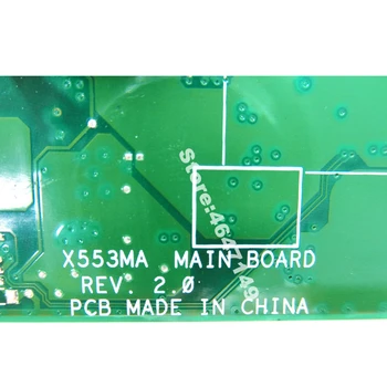 X553MA n2830 procesor Dual core Mainboard REV 2.0 Pentru Asus A553M D553M F553M F553MA K553M X503M Laptop Placa de baza DDR3 Testat